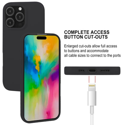 For iPhone 16 Pro Max GOOSPERY SOFT FEELING Liquid TPU Soft Phone Case(Black) - iPhone 16 Pro Max Cases by GOOSPERY | Online Shopping South Africa | PMC Jewellery | Buy Now Pay Later Mobicred