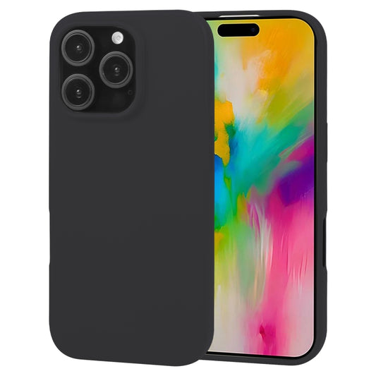 For iPhone 16 Pro GOOSPERY SOFT FEELING Liquid TPU Soft Phone Case(Black) - iPhone 16 Pro Cases by GOOSPERY | Online Shopping South Africa | PMC Jewellery | Buy Now Pay Later Mobicred