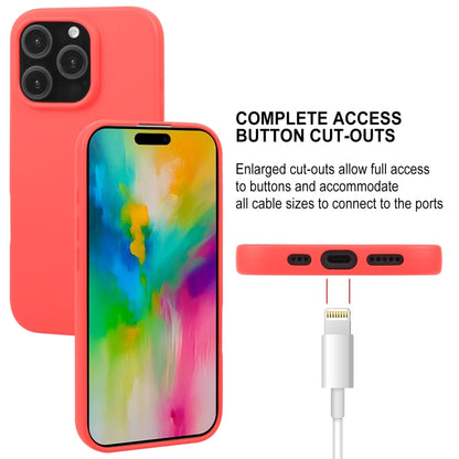 For iPhone 16 Pro GOOSPERY SOFT FEELING Liquid TPU Soft Phone Case(Red) - iPhone 16 Pro Cases by GOOSPERY | Online Shopping South Africa | PMC Jewellery | Buy Now Pay Later Mobicred