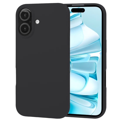 For iPhone 16 GOOSPERY SOFT FEELING Liquid TPU Soft Phone Case(Black) - iPhone 16 Cases by GOOSPERY | Online Shopping South Africa | PMC Jewellery | Buy Now Pay Later Mobicred