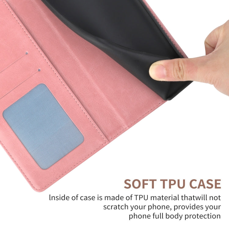 For Motorola Moto G Power 5G 2024 HT01 Y-shaped Pattern Flip Leather Phone Case(Pink) - Motorola Cases by PMC Jewellery | Online Shopping South Africa | PMC Jewellery | Buy Now Pay Later Mobicred