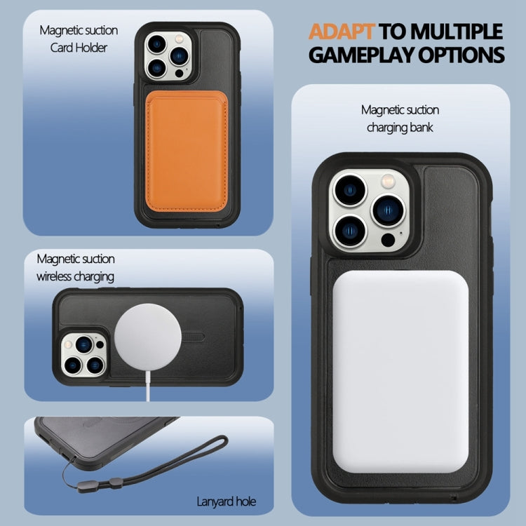 For iPhone 13 Pro Defender Series XT MagSafe Magnetic PC + TPU Shockproof Phone Case(Black) - iPhone 13 Pro Cases by PMC TechLife | Online Shopping South Africa | PMC TechLife