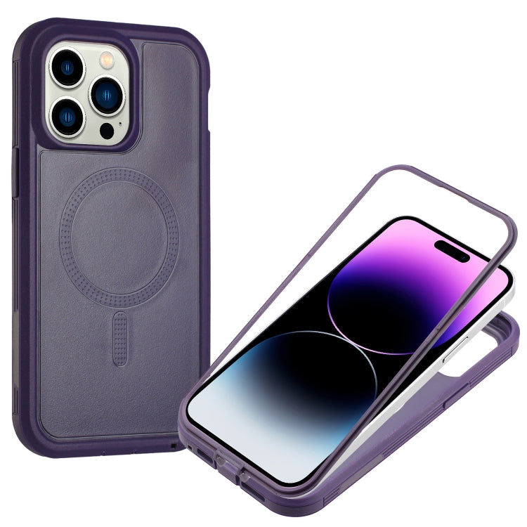 For iPhone 12 Pro Max Defender Series XT MagSafe Magnetic PC + TPU Shockproof Phone Case(Dark Purple) - free shipping - PMC TechLife - Order now!