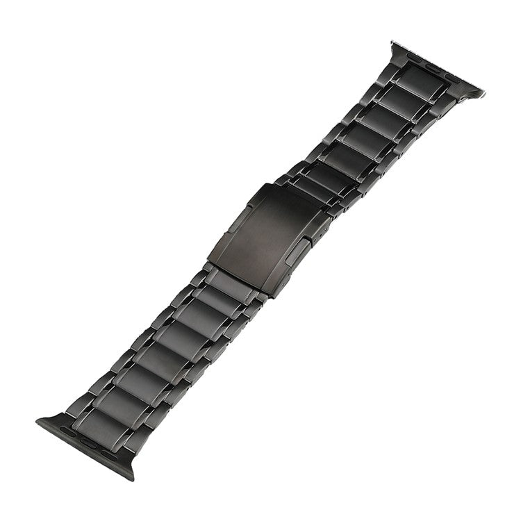 For Apple Watch Series 2 42mm Five Beads Turtle Buckle Titanium Steel Watch Band(Grey) - Watch Bands by PMC TechLife | Online Shopping South Africa | PMC TechLife