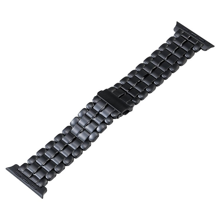 For Apple Watch SE 2022 40mm Five Beads Titanium Steel Watch Band(Black) - Watch Bands by PMC Jewellery | Online Shopping South Africa | PMC Jewellery