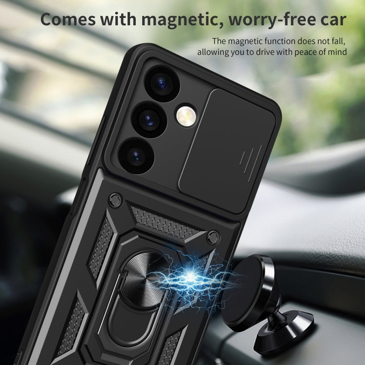 For Samsung Galaxy S24+ 5G Sliding Camera Cover Design TPU+PC Phone Case(Rose Gold) - Galaxy S24+ 5G Cases by PMC TechLife | Online Shopping South Africa | PMC TechLife