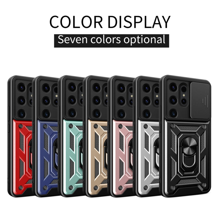 For Samsung Galaxy S24 Ultra 5G Sliding Camera Cover Design TPU+PC Phone Case(Red) - Galaxy S24 Ultra 5G Cases by PMC TechLife | Online Shopping South Africa | PMC TechLife