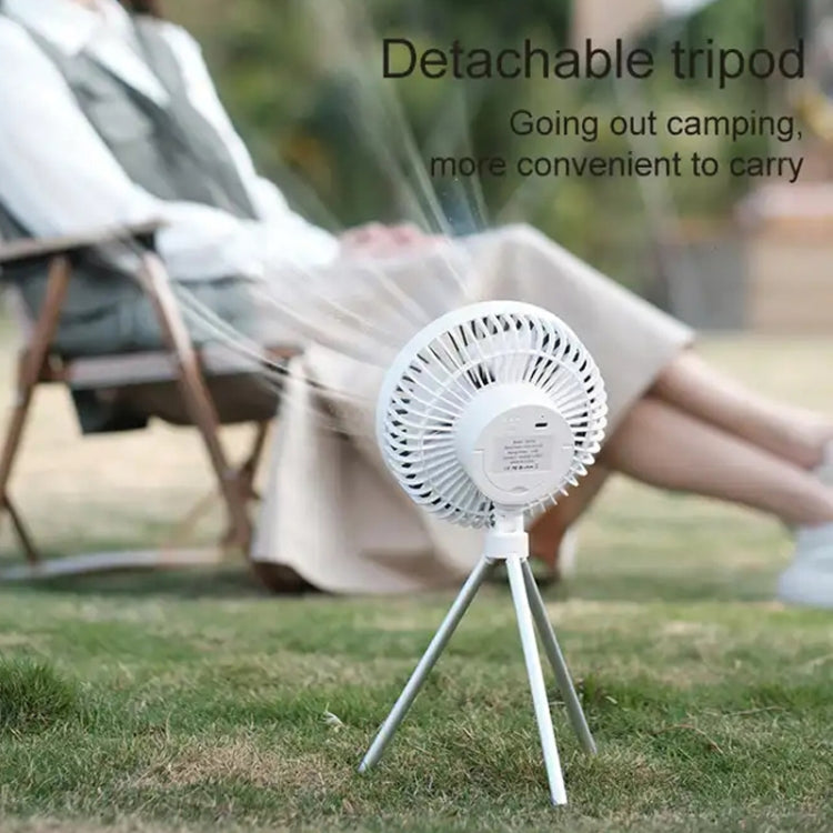 DQ213 4000mAh Outdoor Portable Camping Fan Tent Hanging Vertical Light(White) - Electric Fans by PMC Jewellery | Online Shopping South Africa | PMC Jewellery | Buy Now Pay Later Mobicred