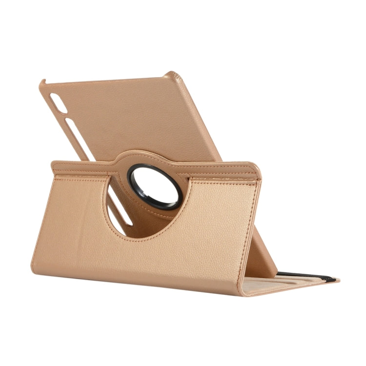 For Samsung Galaxy Tab S9+ / Tab S10+ Litchi Texture 360 Degrees Rotation Holder Leather Tablet Case(Brown) - free shipping - PMC Jewellery - Order now!