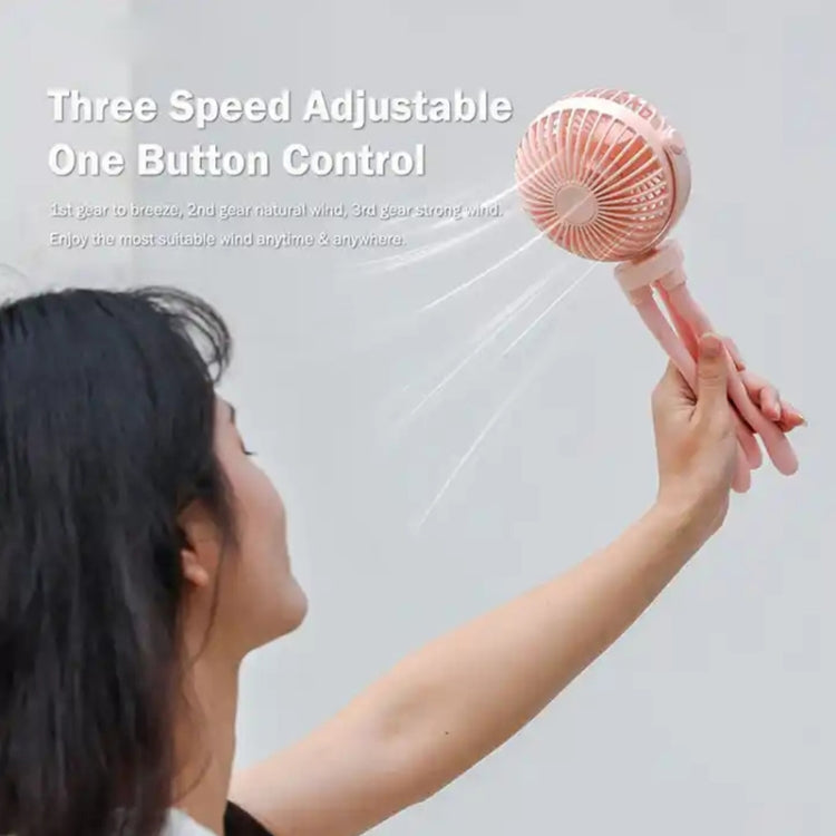 T8 2000mAh Flexible Octopus Tripod Rotatable Portable Fan(White) - Electric Fans by PMC TechLife | Online Shopping South Africa | PMC TechLife | Buy Now Pay Later Mobicred