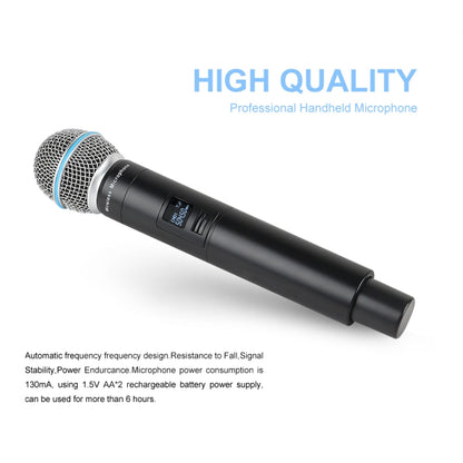 XTUGA A140-H Wireless Microphone System 4 Channel UHF Handheld Microphone(US Plug) - Microphone by XTUGA | Online Shopping South Africa | PMC Jewellery | Buy Now Pay Later Mobicred