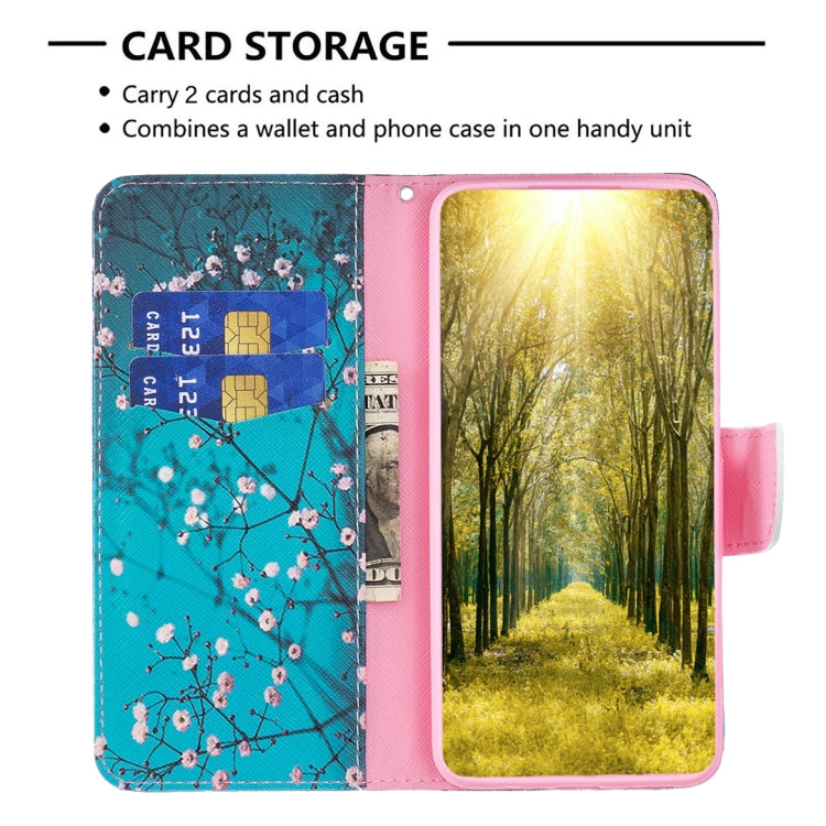 For vivo Y27 4G Colored Drawing Pattern Leather Phone Case(Plum Blossom) - vivo Cases by PMC TechLife | Online Shopping South Africa | PMC TechLife