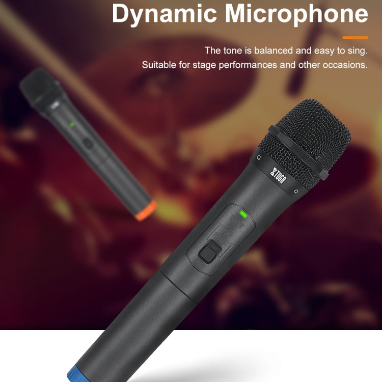 XTUGA S400 Professional 4-Channel UHF Wireless Microphone System with 4 Handheld Microphone(US Plug) - Microphone by XTUGA | Online Shopping South Africa | PMC TechLife | Buy Now Pay Later Mobicred