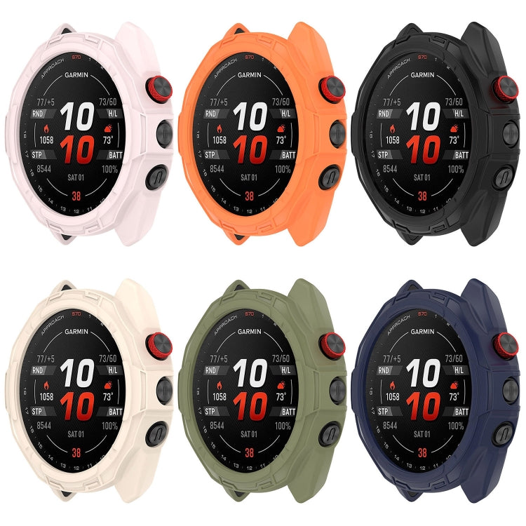 For Garmin Approach S70 47mm Armor Hollow Watch Protective Case(Orange) - free shipping - PMC TechLife - Order now!