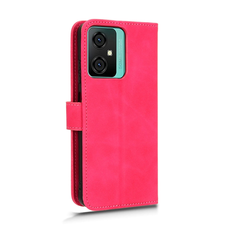 For Blackview OSCAL C70 Skin Feel Magnetic Flip Leather Phone Case(Rose Red) - More Brand by PMC Jewellery | Online Shopping South Africa | PMC Jewellery