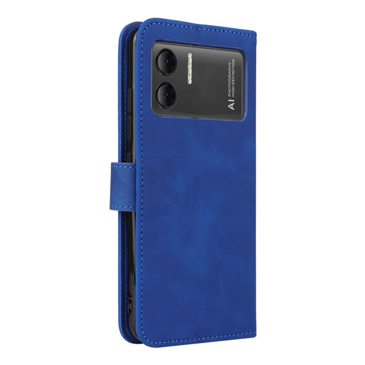 For Doogee X98 / X98 Pro Skin Feel Magnetic Flip Leather Phone Case(Blue) - More Brand by PMC TechLife | Online Shopping South Africa | PMC TechLife | Buy Now Pay Later Mobicred