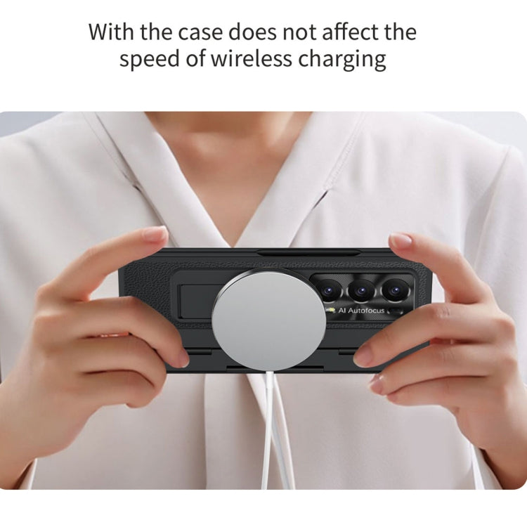 For Honor Magic V2 Shield Series Integrated Folding Phone Case(Rose Gold) - Honor Cases by PMC TechLife | Online Shopping South Africa | PMC TechLife | Buy Now Pay Later Mobicred