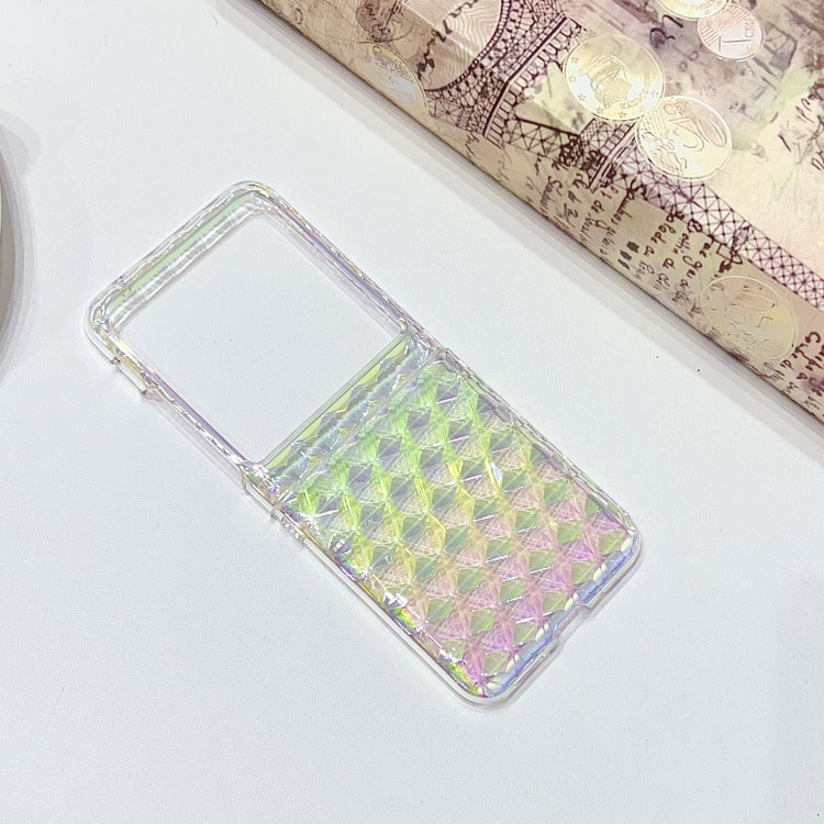 For Motorola Razr 40 Ultra Colorful Diamond Texture PC Phone Case(Gradient Pink Green) - Motorola Cases by PMC TechLife | Online Shopping South Africa | PMC TechLife | Buy Now Pay Later Mobicred