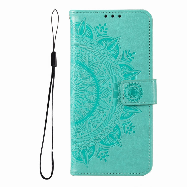 For iPhone 16 Totem Flower Embossed Leather Phone Case(Green) - free shipping - PMC TechLife - Order now!