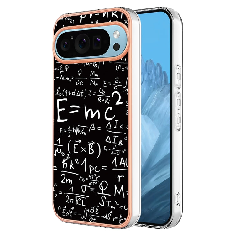 For Google Pixel 9 Pro XL Electroplating Dual-side IMD Phone Case(Equation) - Google Cases by PMC TechLife | Online Shopping South Africa | PMC TechLife | Buy Now Pay Later Mobicred