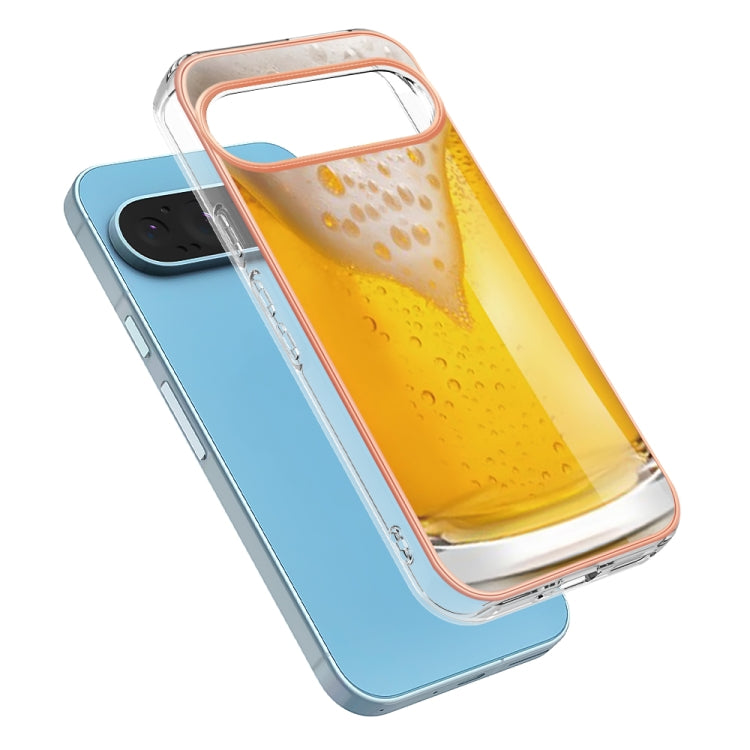 For Google Pixel 9 Pro XL Electroplating Dual-side IMD Phone Case(Draft Beer) - Google Cases by PMC TechLife | Online Shopping South Africa | PMC TechLife | Buy Now Pay Later Mobicred