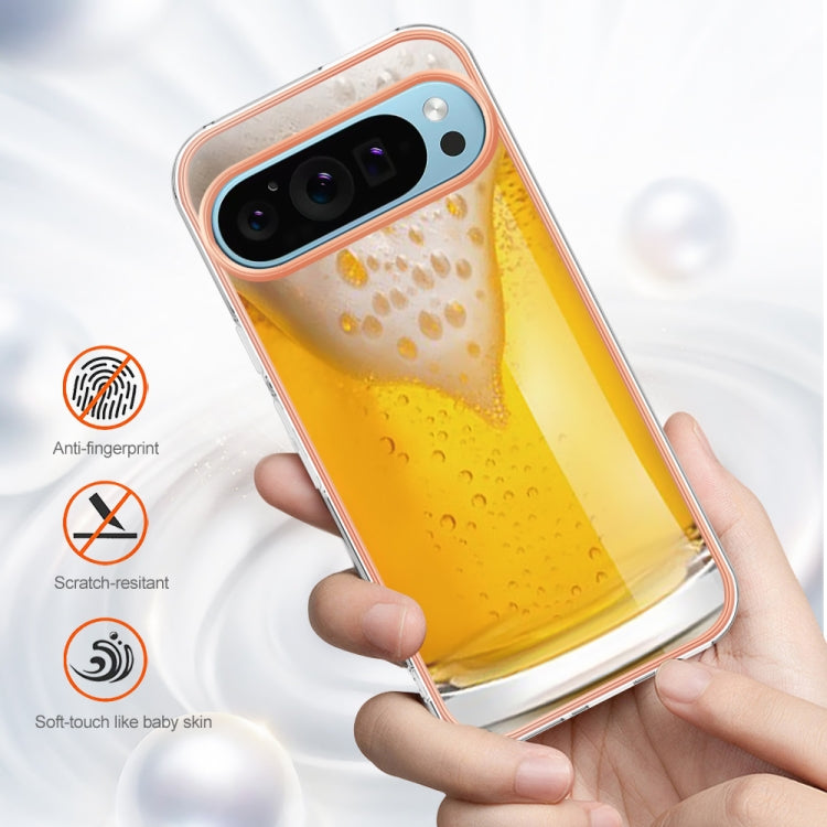 For Google Pixel 9 Pro XL Electroplating Dual-side IMD Phone Case(Draft Beer) - Google Cases by PMC TechLife | Online Shopping South Africa | PMC TechLife | Buy Now Pay Later Mobicred