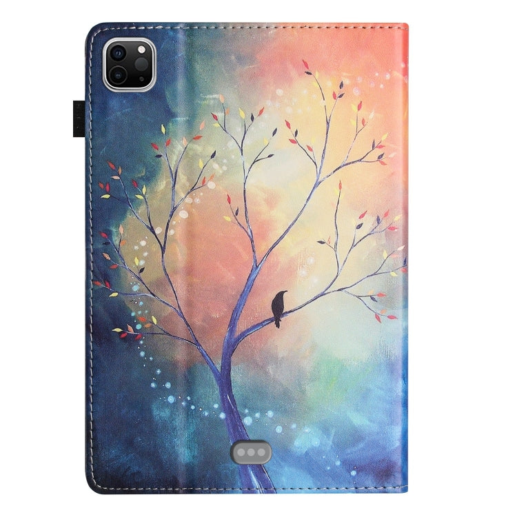 For iPad Pro 11 2024 Sewing Litchi Texture Smart Leather Tablet Case(Oil Painting Tree) - iPad Pro 11 2024 Cases by PMC Jewellery | Online Shopping South Africa | PMC Jewellery | Buy Now Pay Later Mobicred