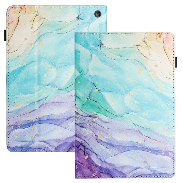 For Amazon Kindle Fire HD 8 2020 2022 Sewing Litchi Texture Smart Leather Tablet Case(Oil Painting) - free shipping - PMC TechLife - Order now!