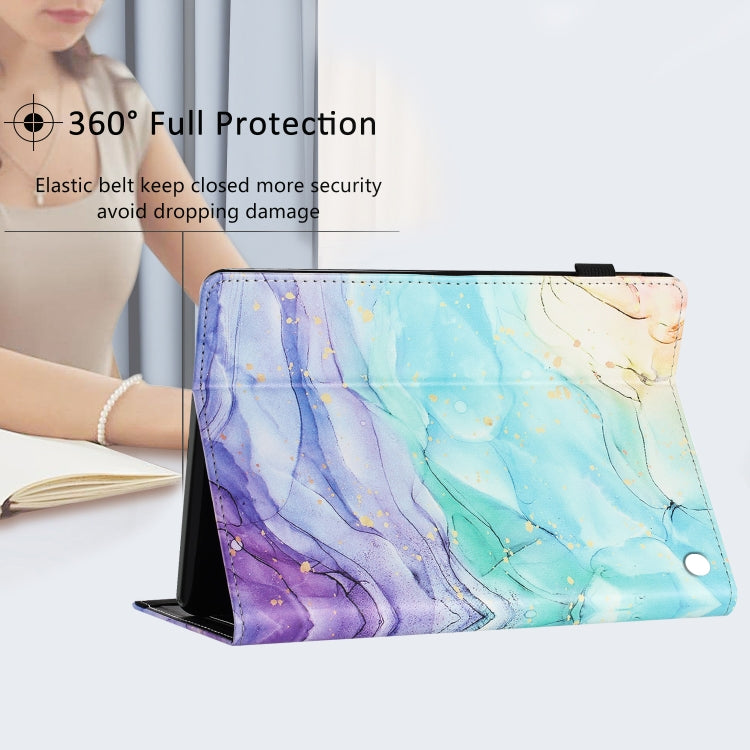 For Amazon Kindle Fire HD 8 2020 2022 Sewing Litchi Texture Smart Leather Tablet Case(Oil Painting) - free shipping - PMC TechLife - Order now!