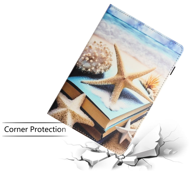 For Amazon Kindle Fire HD 8 2020 2022 Sewing Litchi Texture Smart Leather Tablet Case(Starfish) - Amazon by PMC TechLife | Online Shopping South Africa | PMC TechLife | Buy Now Pay Later Mobicred