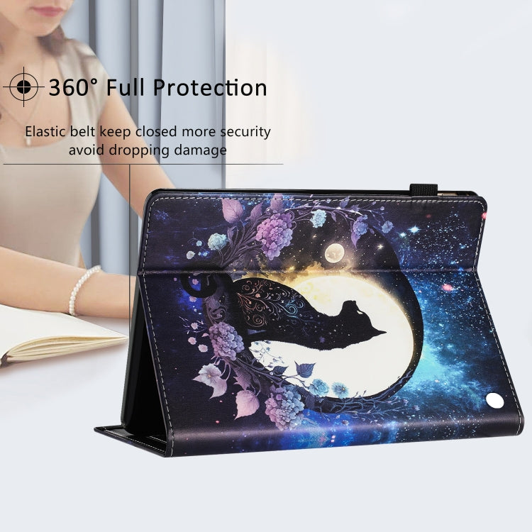 For Amazon Kindle Fire HD 8 2020 2022 Sewing Litchi Texture Smart Leather Tablet Case(Cat) - Amazon by PMC TechLife | Online Shopping South Africa | PMC TechLife | Buy Now Pay Later Mobicred