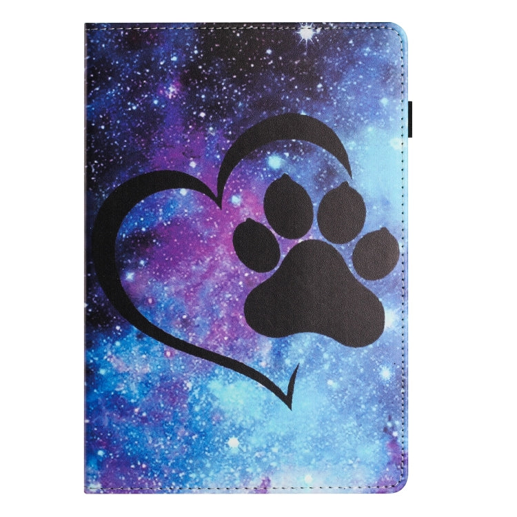 For Lenovo M10 Plus Sewing Litchi Texture Smart Leather Tablet Case(Footprint) - Lenovo by PMC TechLife | Online Shopping South Africa | PMC TechLife | Buy Now Pay Later Mobicred