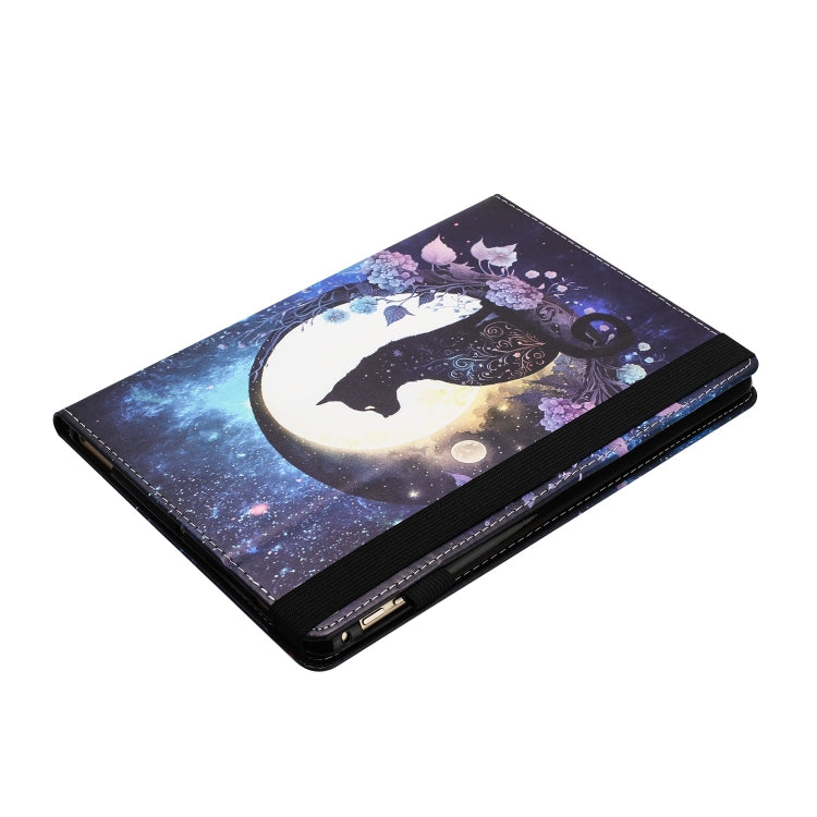For Lenovo M10 Plus Sewing Litchi Texture Smart Leather Tablet Case(Cat) - Lenovo by PMC TechLife | Online Shopping South Africa | PMC TechLife | Buy Now Pay Later Mobicred