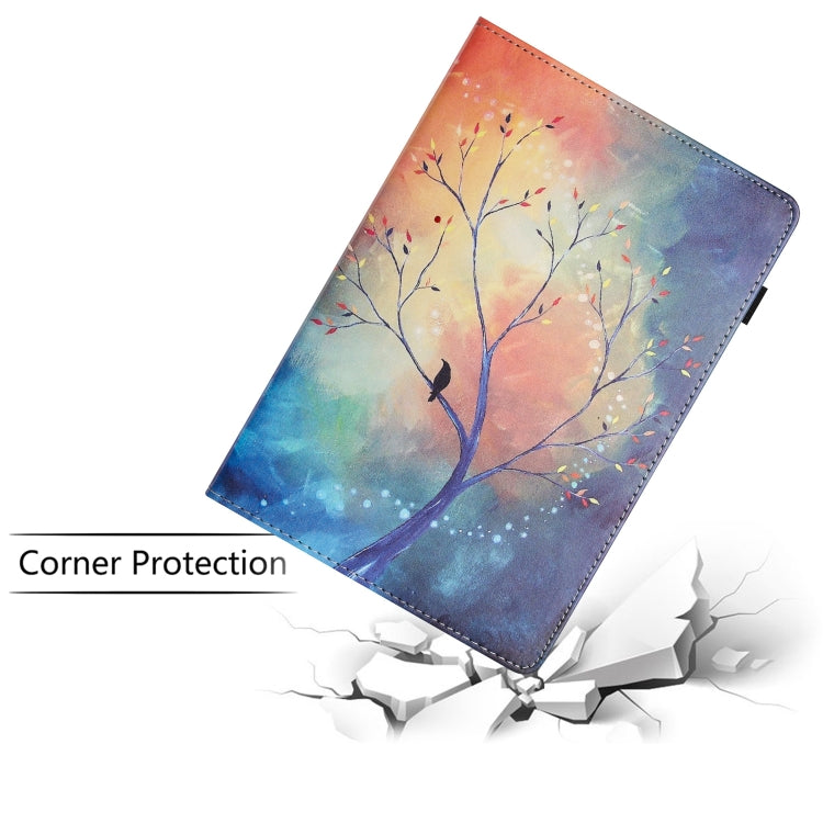 For Huawei MediaPad T3 10 Sewing Litchi Texture Smart Leather Tablet Case(Oil Painting Tree) - Huawei by PMC TechLife | Online Shopping South Africa | PMC TechLife | Buy Now Pay Later Mobicred