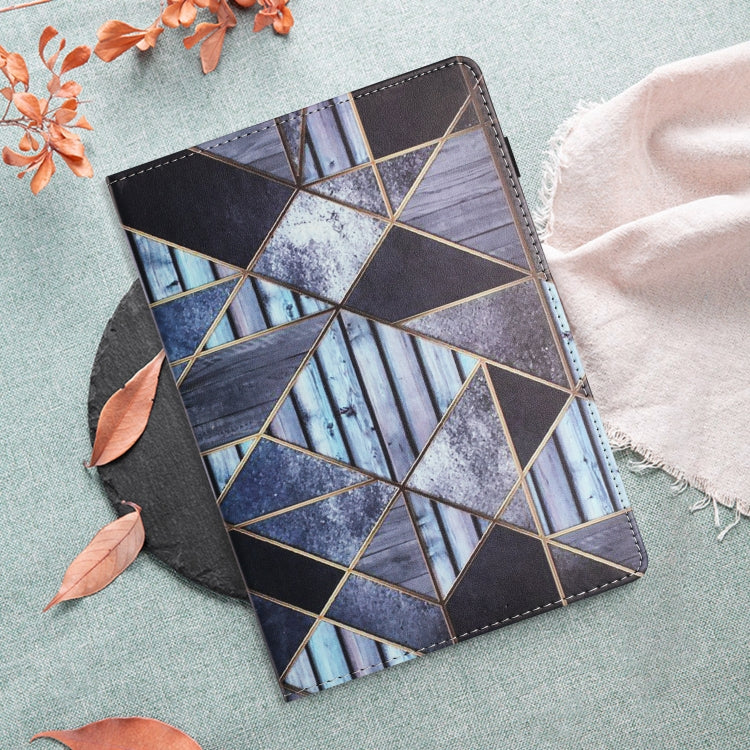 For Huawei MediaPad T3 10 Sewing Litchi Texture Smart Leather Tablet Case(Marble) - Huawei by PMC TechLife | Online Shopping South Africa | PMC TechLife | Buy Now Pay Later Mobicred