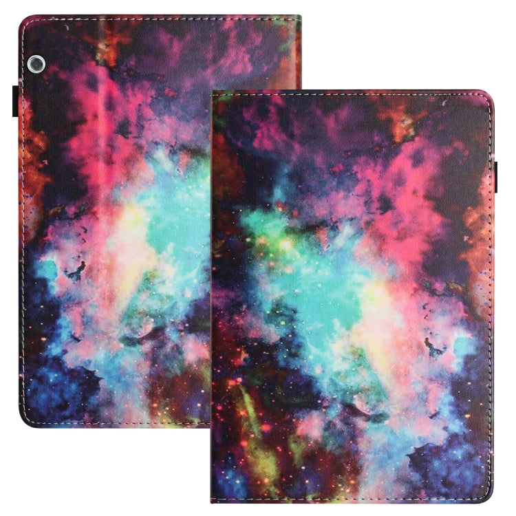 For Huawei MediaPad T3 10 Sewing Litchi Texture Smart Leather Tablet Case(Starry Sky) - Huawei by PMC TechLife | Online Shopping South Africa | PMC TechLife | Buy Now Pay Later Mobicred