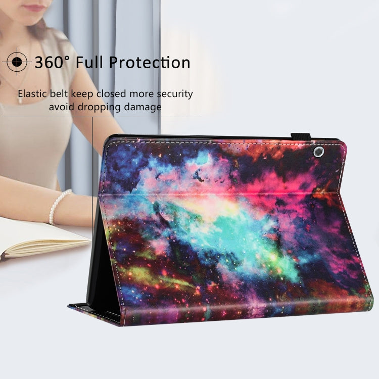 For Huawei MediaPad T3 10 Sewing Litchi Texture Smart Leather Tablet Case(Starry Sky) - Huawei by PMC TechLife | Online Shopping South Africa | PMC TechLife | Buy Now Pay Later Mobicred