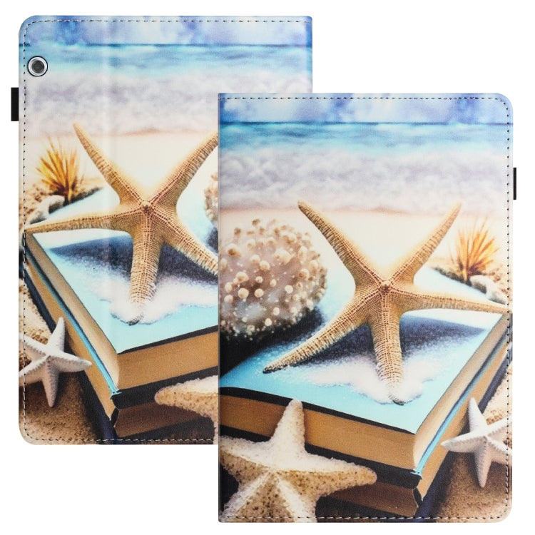 For Huawei MediaPad T5 10 Sewing Litchi Texture Smart Leather Tablet Case(Starfish) - Huawei by PMC TechLife | Online Shopping South Africa | PMC TechLife | Buy Now Pay Later Mobicred