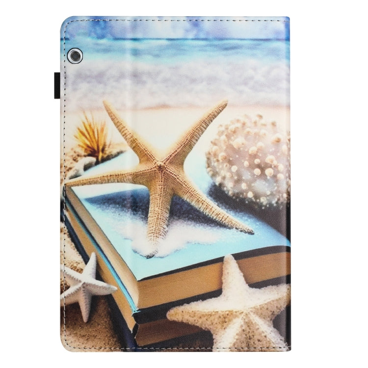 For Huawei MediaPad T5 10 Sewing Litchi Texture Smart Leather Tablet Case(Starfish) - Huawei by PMC TechLife | Online Shopping South Africa | PMC TechLife | Buy Now Pay Later Mobicred