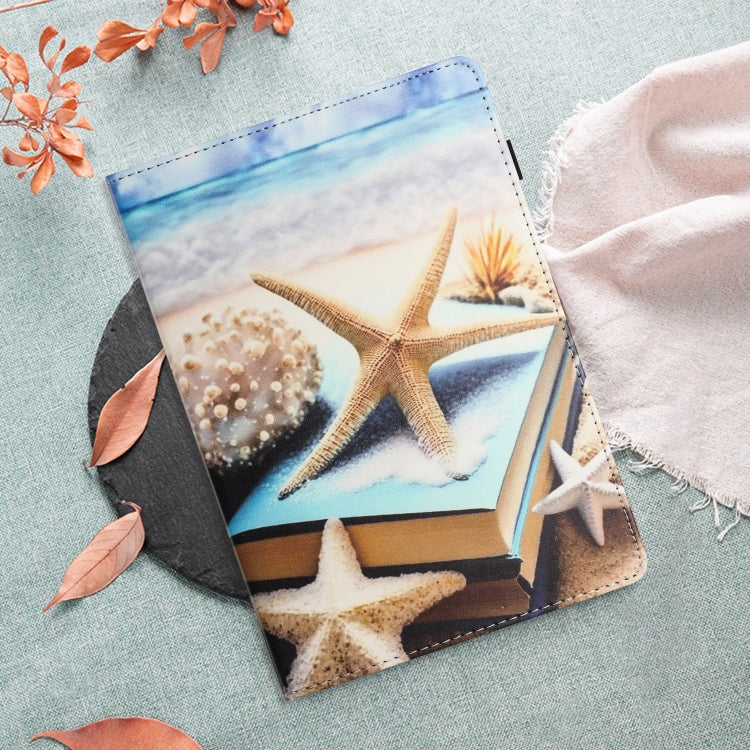 For Huawei MediaPad T5 10 Sewing Litchi Texture Smart Leather Tablet Case(Starfish) - Huawei by PMC TechLife | Online Shopping South Africa | PMC TechLife | Buy Now Pay Later Mobicred