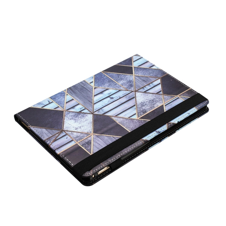 For Huawei MediaPad T5 10 Sewing Litchi Texture Smart Leather Tablet Case(Marble) - Huawei by PMC TechLife | Online Shopping South Africa | PMC TechLife | Buy Now Pay Later Mobicred