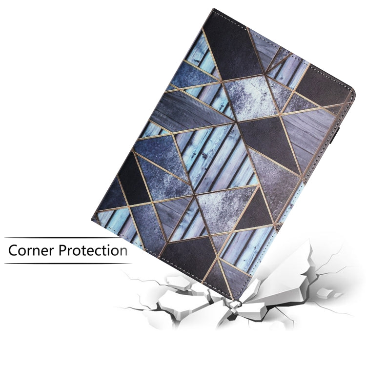 For Huawei MediaPad T5 10 Sewing Litchi Texture Smart Leather Tablet Case(Marble) - Huawei by PMC TechLife | Online Shopping South Africa | PMC TechLife | Buy Now Pay Later Mobicred