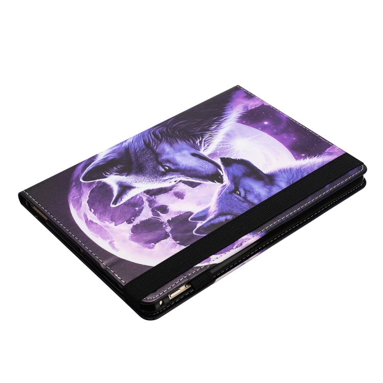 For Huawei MediaPad T5 10 Sewing Litchi Texture Smart Leather Tablet Case(Wolf) - Huawei by PMC TechLife | Online Shopping South Africa | PMC TechLife | Buy Now Pay Later Mobicred
