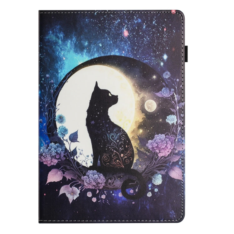 For Huawei MediaPad T5 10 Sewing Litchi Texture Smart Leather Tablet Case(Cat) - Huawei by PMC TechLife | Online Shopping South Africa | PMC TechLife | Buy Now Pay Later Mobicred