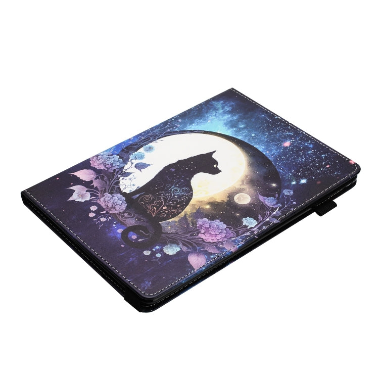 For Huawei MediaPad T5 10 Sewing Litchi Texture Smart Leather Tablet Case(Cat) - Huawei by PMC TechLife | Online Shopping South Africa | PMC TechLife | Buy Now Pay Later Mobicred
