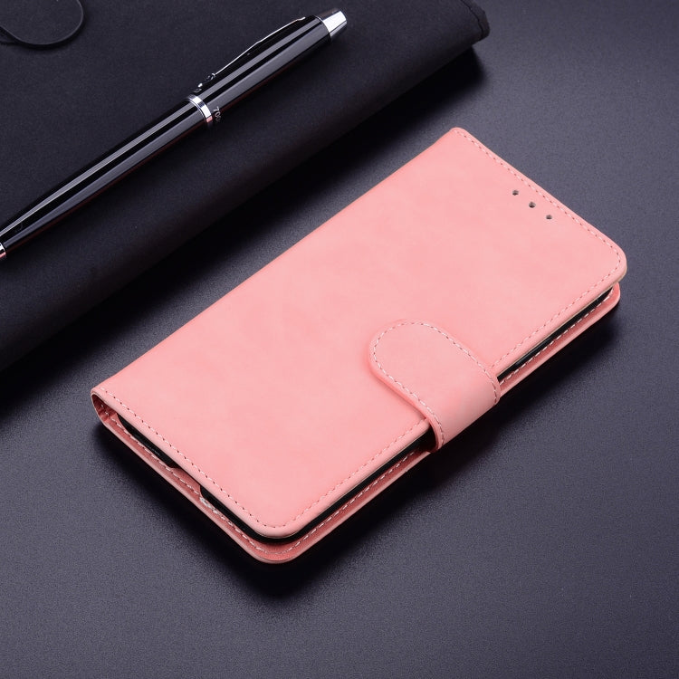 For Honor Magic6 Pro Skin Feel Pure Color Flip Leather Phone Case(Pink) - Honor Cases by PMC Jewellery | Online Shopping South Africa | PMC Jewellery | Buy Now Pay Later Mobicred