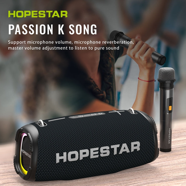 HOPESTAR A6 Max IPX6 Waterproof Outdoor Portable Bluetooth Speaker(Black) - Desktop Speaker by HOPESTAR | Online Shopping South Africa | PMC Jewellery | Buy Now Pay Later Mobicred