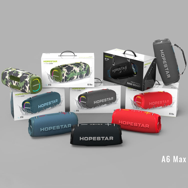 HOPESTAR A6 Max IPX6 Waterproof Outdoor Portable Bluetooth Speaker(Black) - Desktop Speaker by HOPESTAR | Online Shopping South Africa | PMC Jewellery | Buy Now Pay Later Mobicred