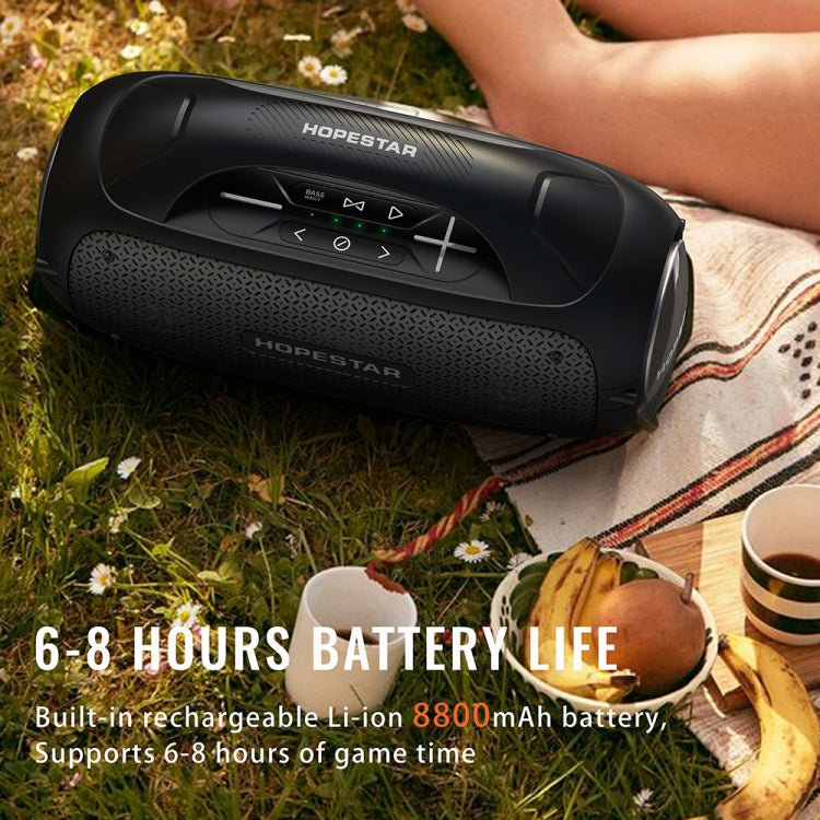 HOPESTAR A50 80W IPX6 Waterproof Portable Bluetooth Speaker Outdoor Subwoofer(Grey) - free shipping - PMC Jewellery - Order now!