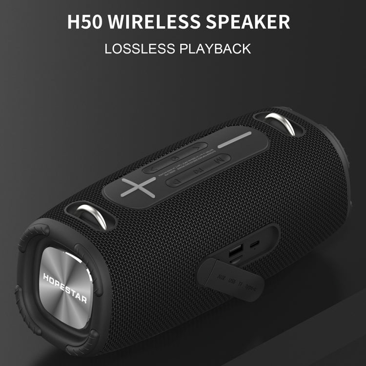 HOPESTAR H50 lPX6 Waterproof Portable Wireless Bluetooth Speaker(Gray) - free shipping - PMC Jewellery - Order now!